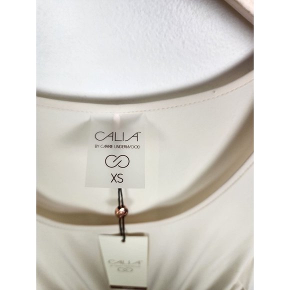 CALIA Women's Sz. XS Racerback Drawstring Midi Dress In Birch NWT - Picture 3 of 9